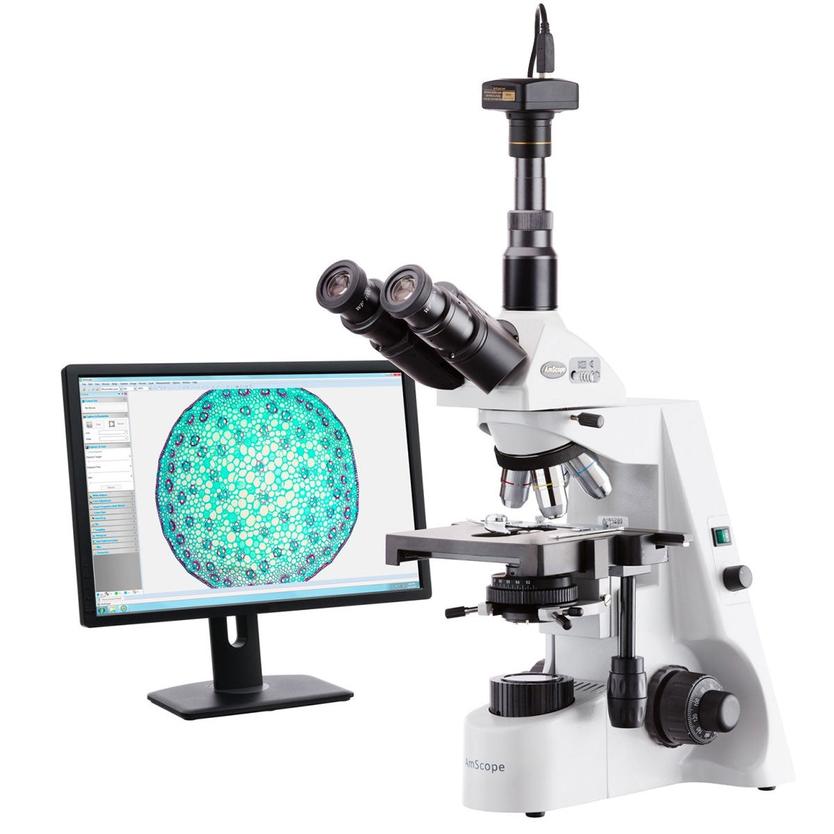 AmScope Trinocular Compound Microscopes T690 Series from 40X to 2500X