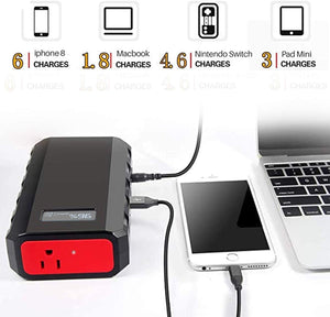 SinKeu Portable Laptop Charger, 24000 mAh High Capacity Compatible w/ Macbook and Notebook