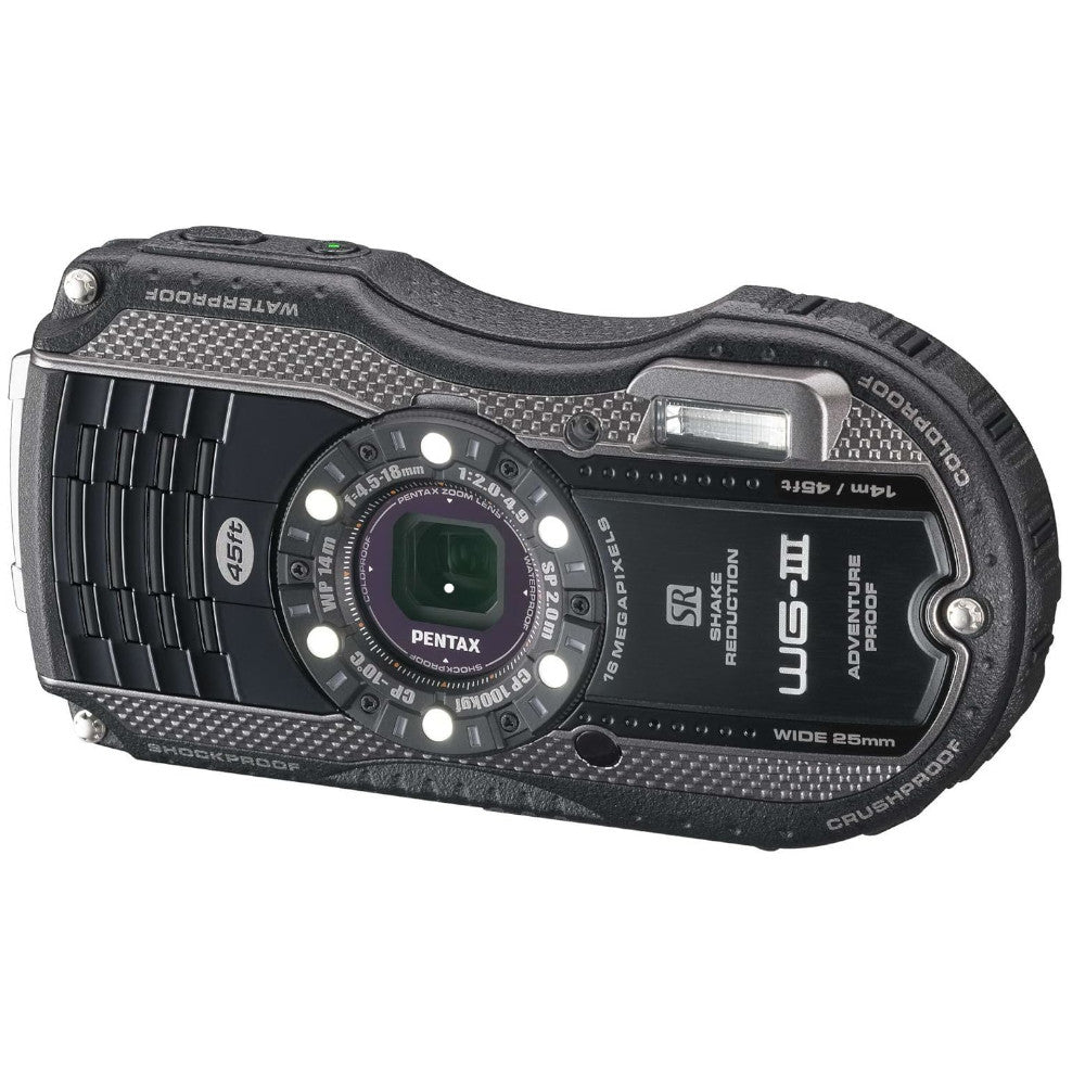 Pentax Optio WG-3 16 MP Waterproof Compact Digital Cameras, 4X Optical Zoom