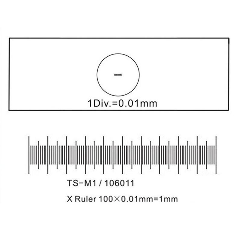 Amscope Micrometric Calibration Blade for Microscopes 0.01 mm