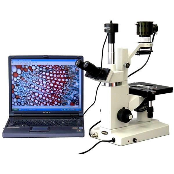 Amscope 40X to 640X Trinocular Inverted Biological Microscope + 1.3MP USB