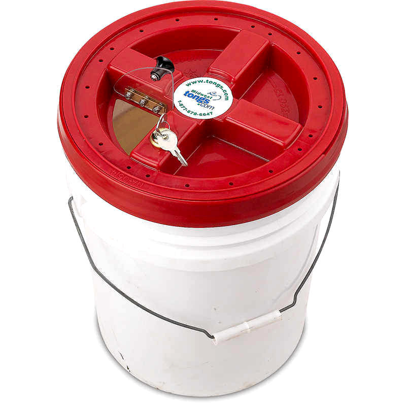 Security Cap for 5-Gallon Buckets for Safe Snake Containment