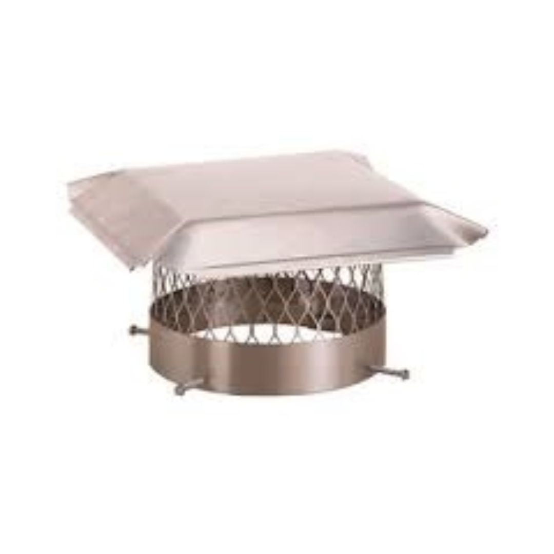 HY-C Stainless Steel, Draft King Round Bolt-On Chimney Cover