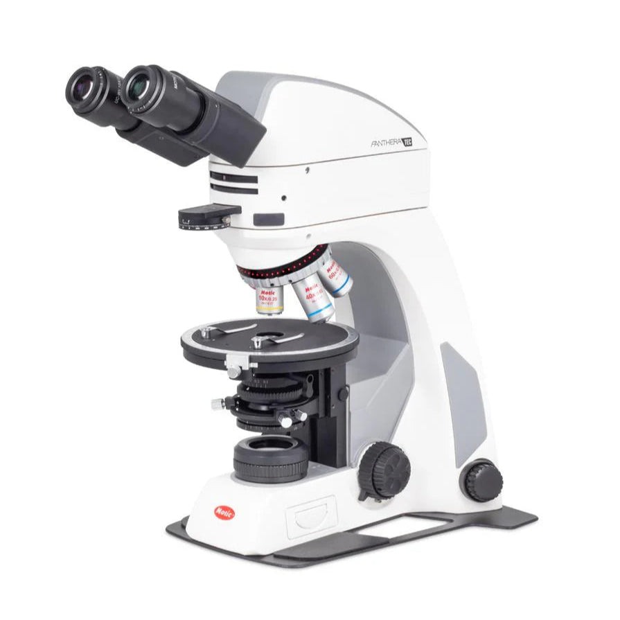 Motic Panthera TEC POL Upright Compound Microscope up to 600X with Circular Rotating Stage