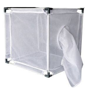 White Mesh Insect Rearing Cages with Fiberglass Frame and Transparent Panel