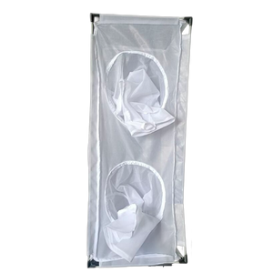 White Mesh Insect Rearing Cages with Fiberglass Frame and Transparent Panel