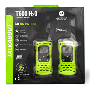 Two-Way Radio Motorola Talkabout T600, Up to 35 Miles (56 km), with Dual Power Option, Walkie Talkie 2-Pack