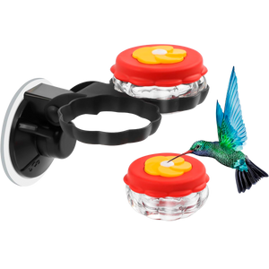 Handheld Hummingbird Feeders with Perch (Set of 2) with Window Mount Suction Cup ²⁵