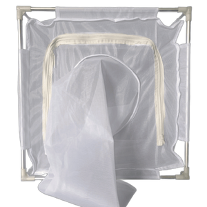 White Fine Mesh Insect Rearing Cages with Aluminum Frame and Transparent Panel