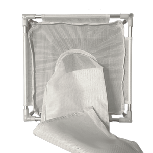 Insect Rearing Cages of 150 to 200 µm White Mesh with Aluminum Frame and Transparent Panel
