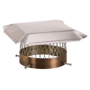 Tomahawk HY-C Round Stainless Steel Bolt On Chimney Covers - Discontinued