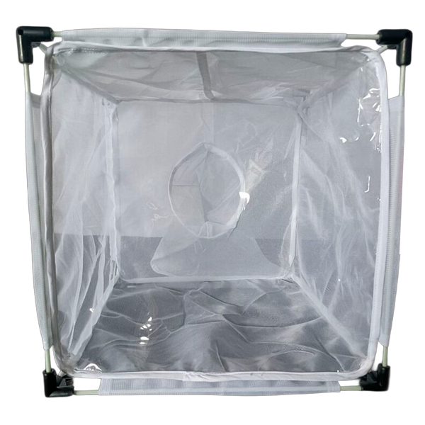 White 600 to 700 µm Mesh Insect Rearing Cages with Fiberglass Frame an ...