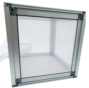 150 to 300 µm Fine Nylon Mesh Insect Rearing Cages with Aluminum Frame and Front Access Sleeve