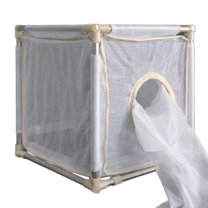 White 150 to 200 µm Fine Mesh Cages with Aluminum Frame