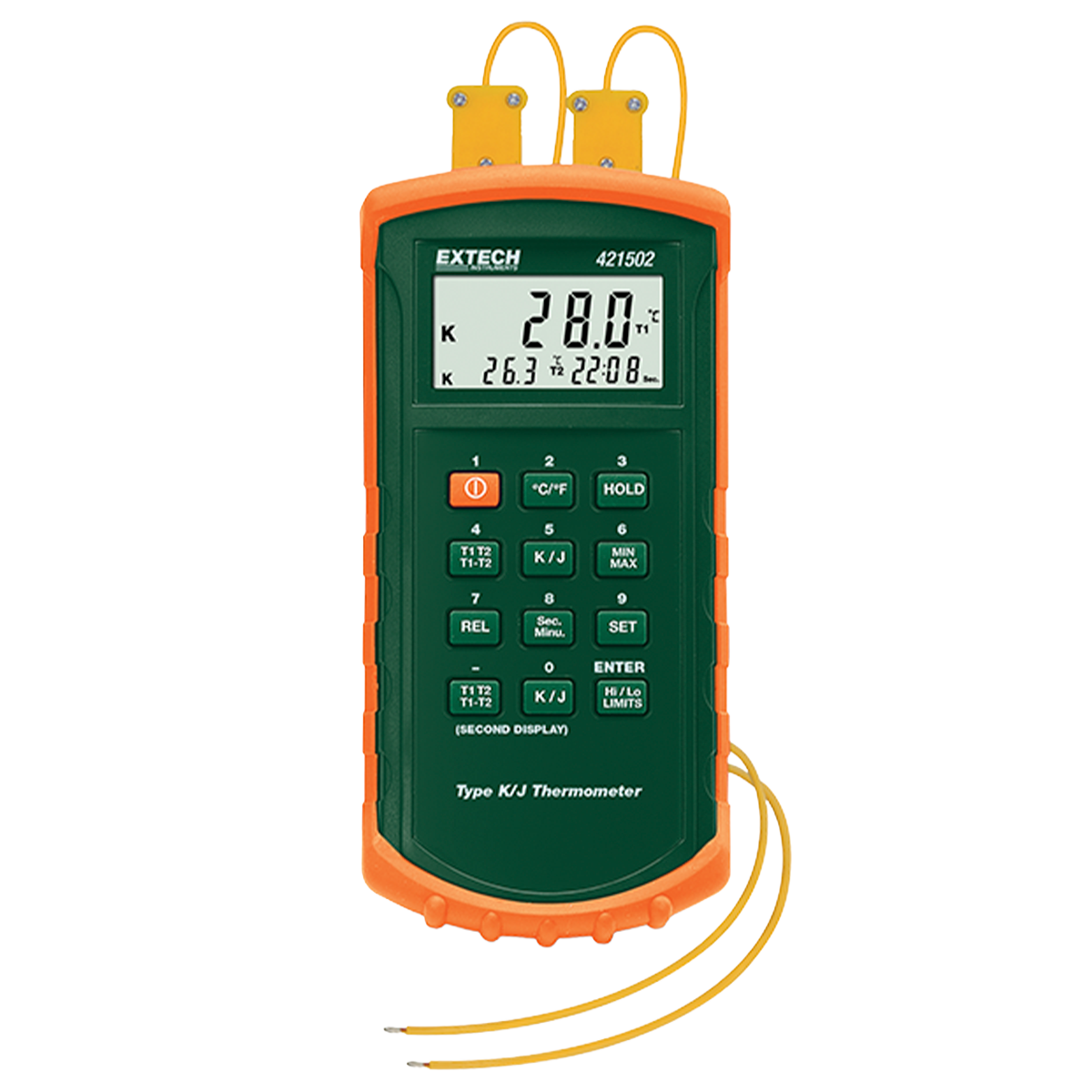 Dual Input Thermometer Extech