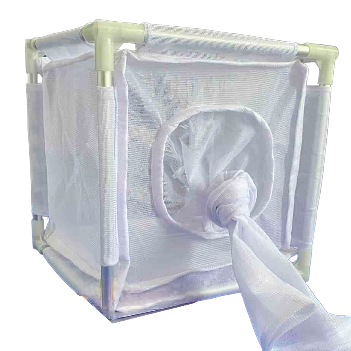 White 600 to 700 µm Mesh Insect Rearing Cages with Aluminum Frame