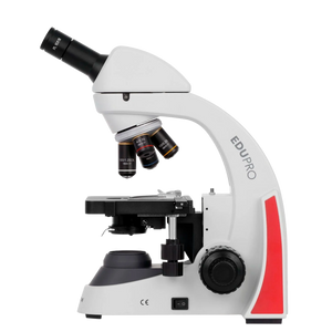 AmScope EDU550 Series Monocular Compound Microscope with Double-Layer Mechanical Stage and 3 W LED Illumination