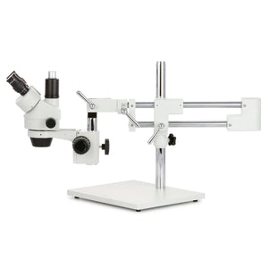 AmScope SM-4T Series Trinocular Stereo Microscope with Dual Arm Stand