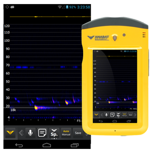 Anabat Walkabout Full Spectrum and Zero Crossing Active Bat Detector with Touch Screen