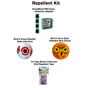 Bird-X Sonic Repeller (Up to 24,000 m²) and Ultrasonic BroadBand PRO (Up to 335 m²)