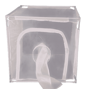 White Fine Mesh Insect Rearing Cages with Aluminum Frame and Transparent Panel