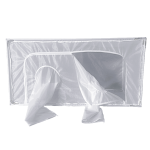 White Fine Mesh Insect Rearing Cages with Aluminum Frame and Transparent Panel