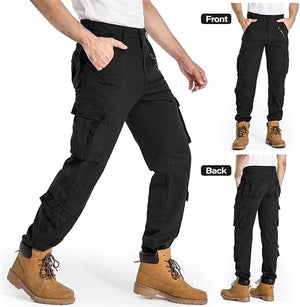 Men's Cargo Outerwear Pants 9 Pockets (1 Zipper Pocket)