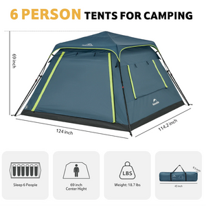 Naturehike Cape Lite Series Instant Cabin Tent for 4 to 6 People