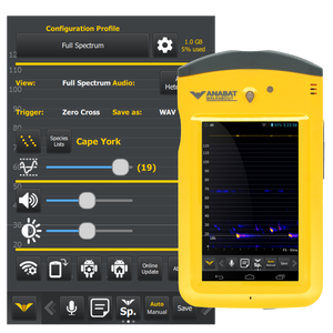Anabat Walkabout Full Spectrum and Zero Crossing Active Bat Detector with Touch Screen