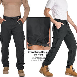 Men's Cargo Outerwear Pants 9 Pockets (1 Zipper Pocket)
