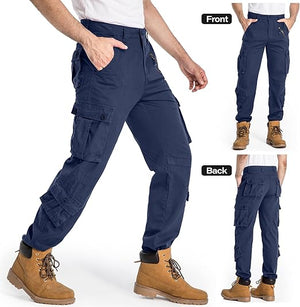 Men's Cargo Outerwear Pants 9 Pockets (1 Zipper Pocket)