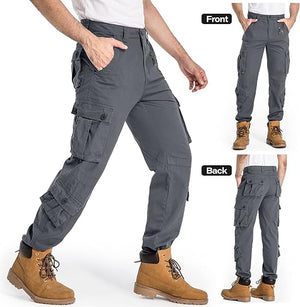 Men's Cargo Outerwear Pants 9 Pockets (1 Zipper Pocket)