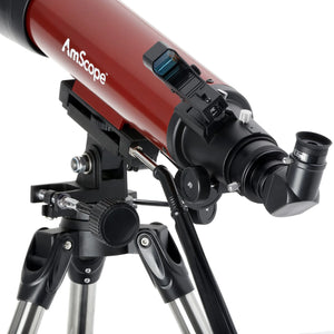 AmScope ALT-AZ Series Refractor Telescope with Alt-Azimuth Mount