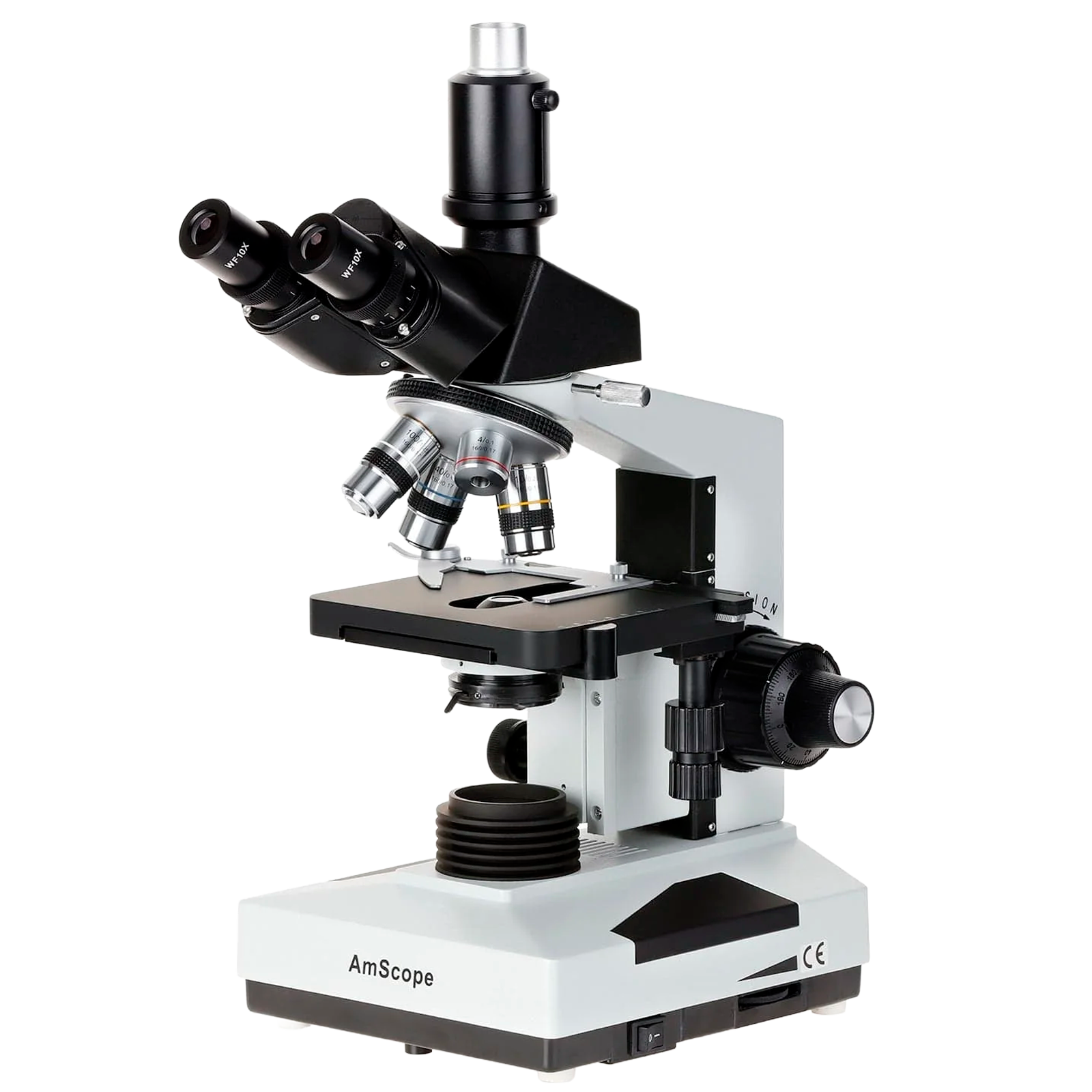 AmScope Trinocular Compound Microscope up to 40X-2500X