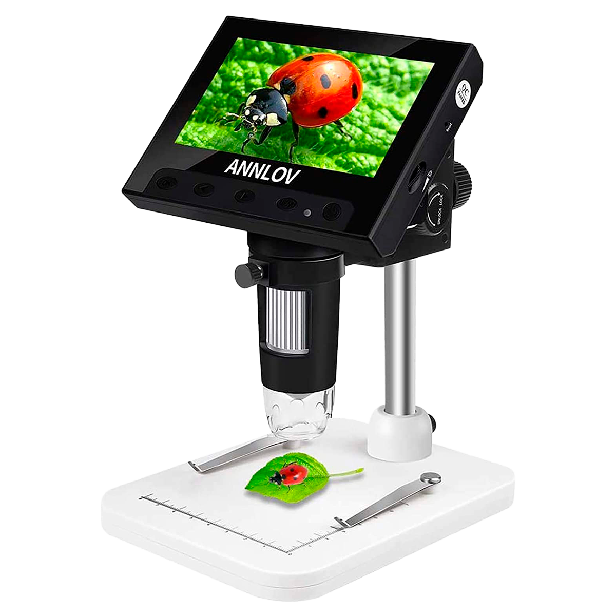 Annlov 50-1000X LCD Digital Portable Microscope with Grid