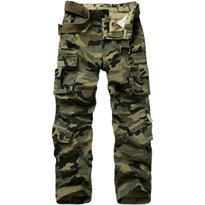 Men's Cargo Outerwear Camo Pants 9 Pockets (1 Zipper Pocket)