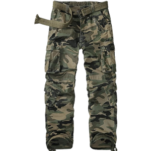 Men's Cargo Outerwear Camo Pants 9 Pockets (1 Zipper Pocket)