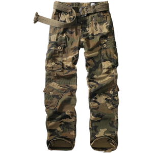 Men's Cargo Outerwear Camo Pants 9 Pockets (1 Zipper Pocket)