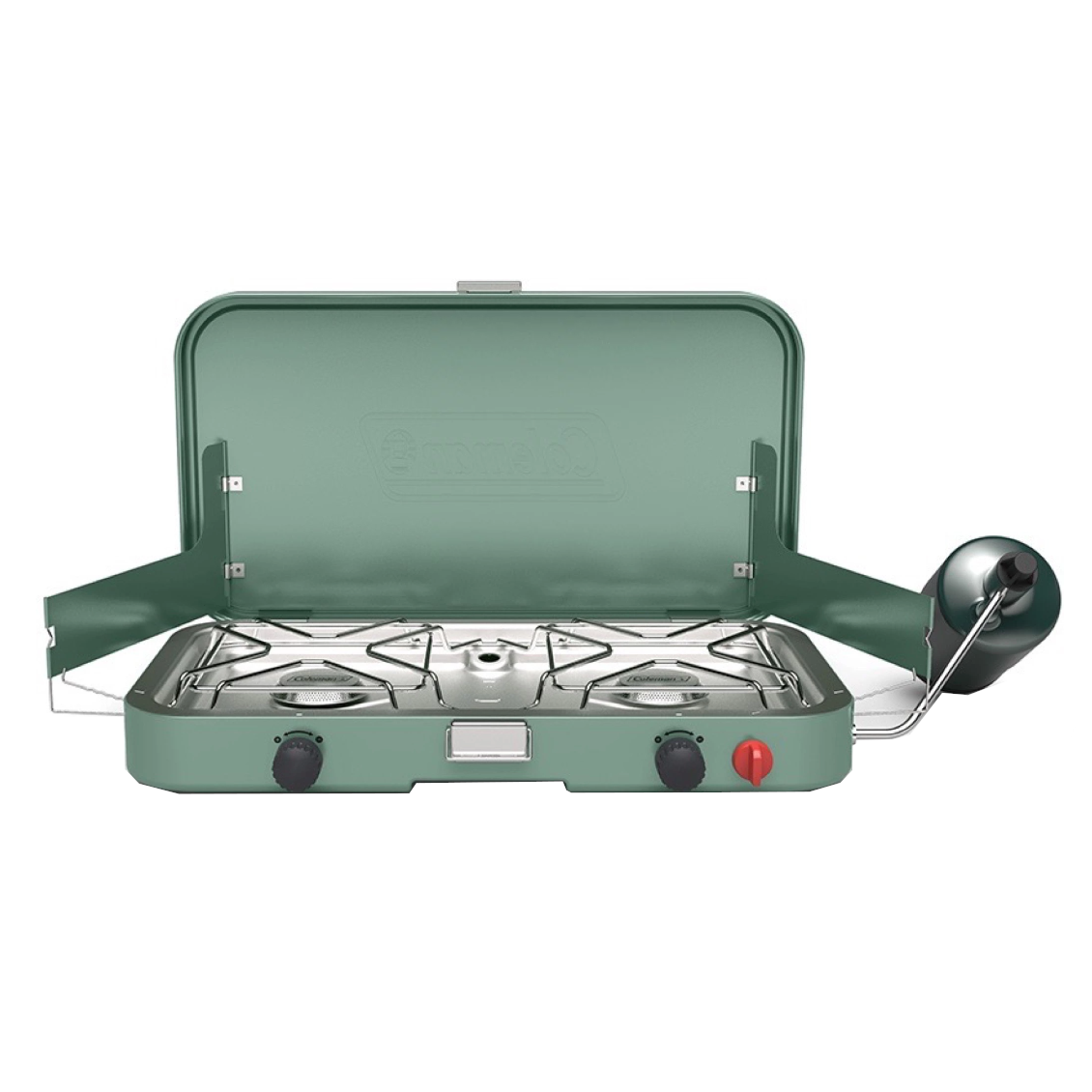 Réchaud de camping Coleman modèle 425E à deux brûleurs, 1979 États-Unis Réchaud de camping Coleman modèle 425E à deux brûleurs, 1979 États-Unis