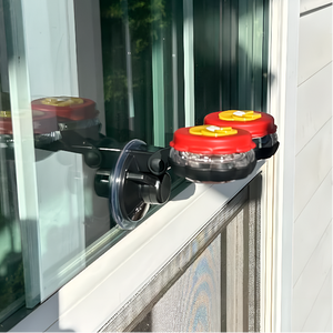 Handheld Hummingbird Feeders with Perch (Set of 2) with Window Mount Suction Cup