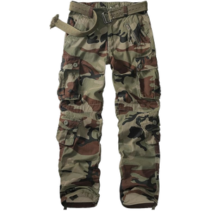 Men's Cargo Outerwear Camo Pants 9 Pockets (1 Zipper Pocket)