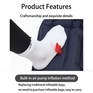 DUTRIEUX Outdoor Camping Inflatable Mattress Sleeping Pad With Pillows 