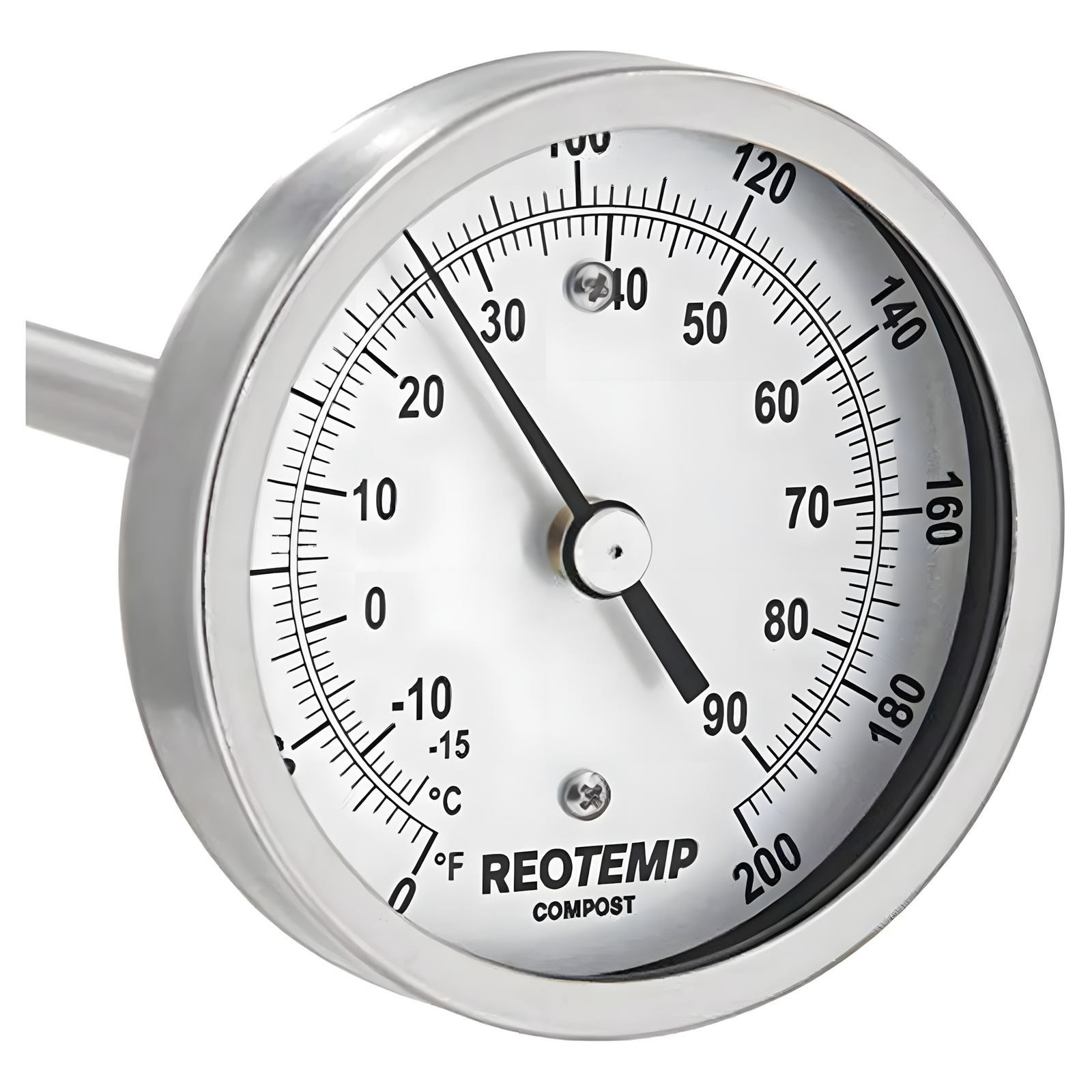 REOTEMP Heavy-Duty Compost Thermometers with 3/8" Ø Stems, Starting at 24" in Length
