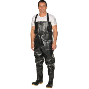 Dunlop Chest Waders with Steel-Toe