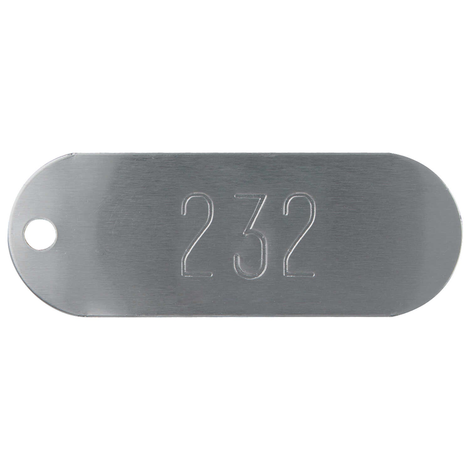 Racetrack Numbered Aluminum Tags