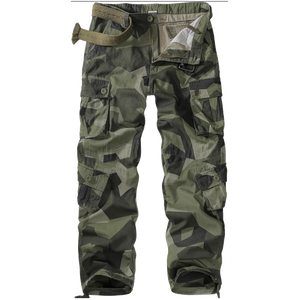 Men's Cargo Outerwear Camo Pants 9 Pockets (1 Zipper Pocket)