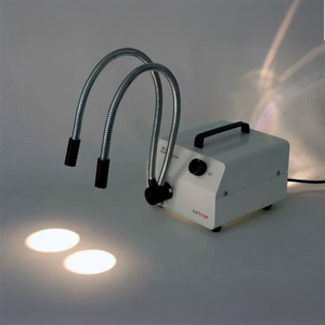 AmScope 150W Dual Gooseneck Fiber-Optic Illuminator
