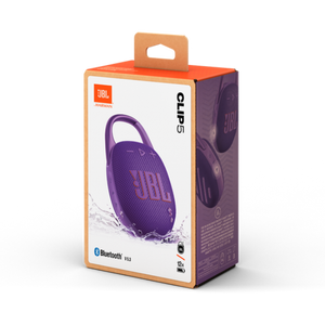 JBL Clip 5 Ultra-Portable Bluetooth Speaker with Integrated Carabiner