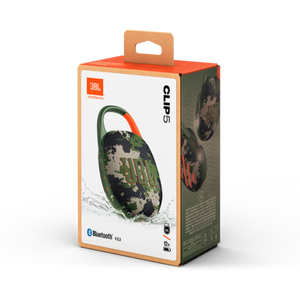 JBL Clip 5 Ultra-Portable Bluetooth Speaker with Integrated Carabiner