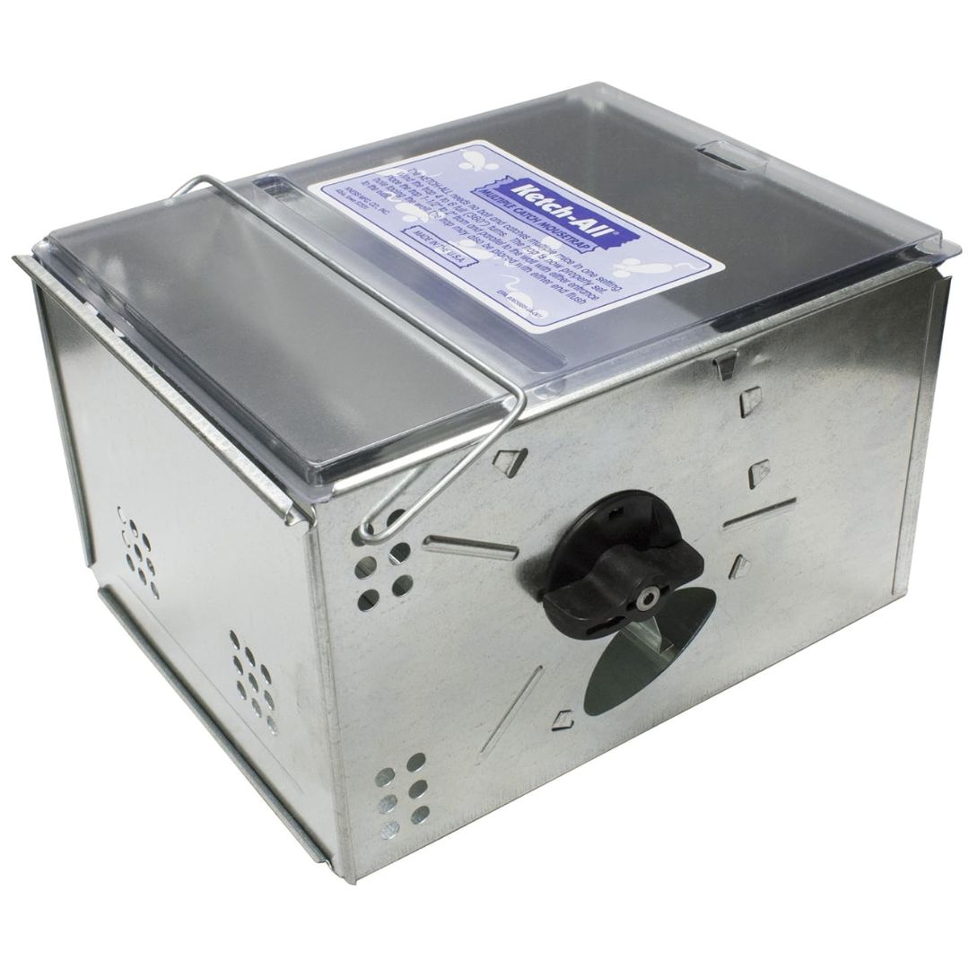 Ketch-All Repeating Mouse Trap With Clear Lid
